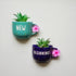 Blue Cup Planters - New Beginnings Mug Planters - Wall Planters - Garden Wall Decor - Balcony Decor - Succulent Planter - Small Ceramic Pots - Plant Lover Gifts - Buy Online India - Free Shipping